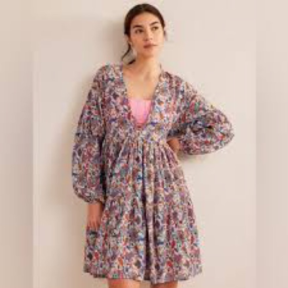 Boden Relaxed Tiered Beach Dress NWT